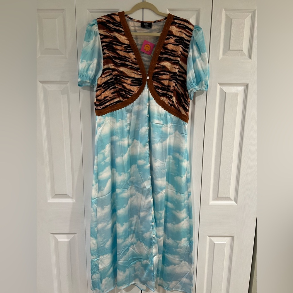 DRESSED IN LALA ORIGINAL: Serendipitous Dress in Tiger + Cloud